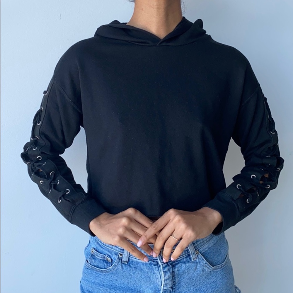 Crop hoodie size S